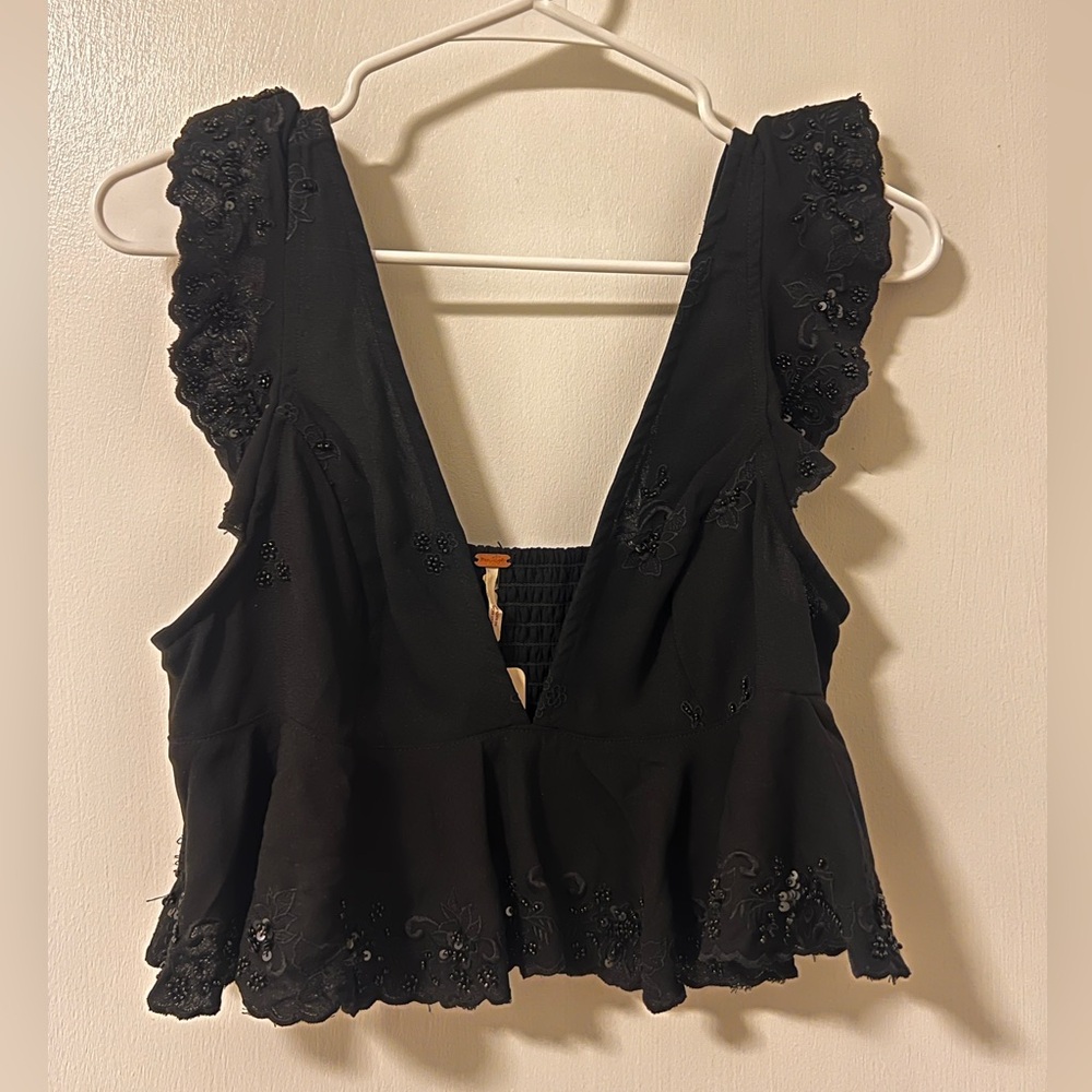 Free people hard to handle brami NWT black size S